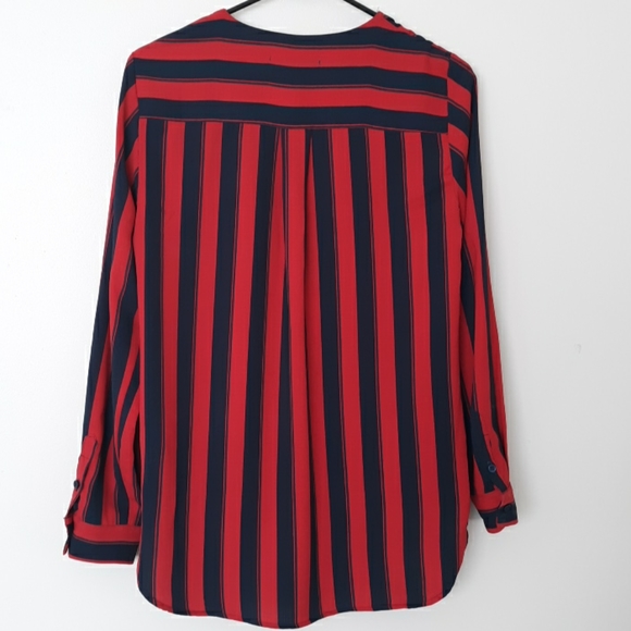 Urban Outfitters blue/red hi-lo top size M - Picture 9 of 9